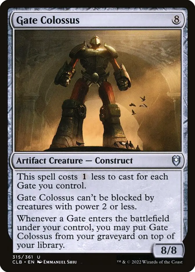 Gate Colossus Artifact Creature Construct Commander Legends