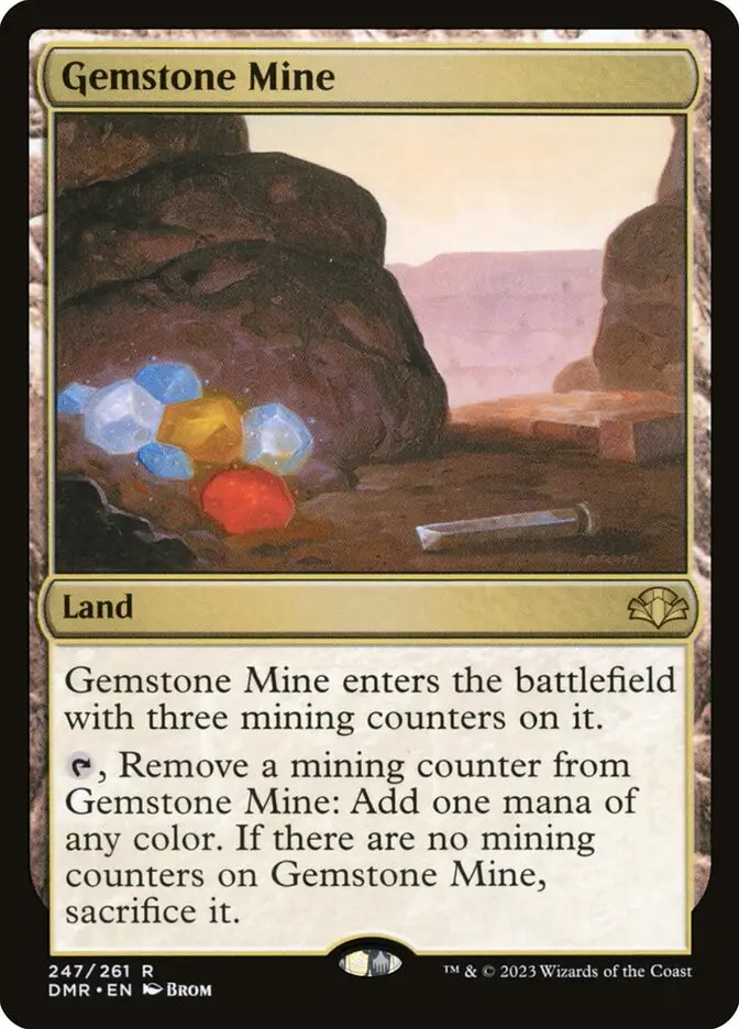 Gemstone Mine • Land Dominaria Remastered Mtg Assist