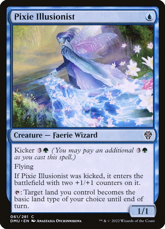 Pixie Illusionist • Creature — Faerie Wizard (Dominaria United 