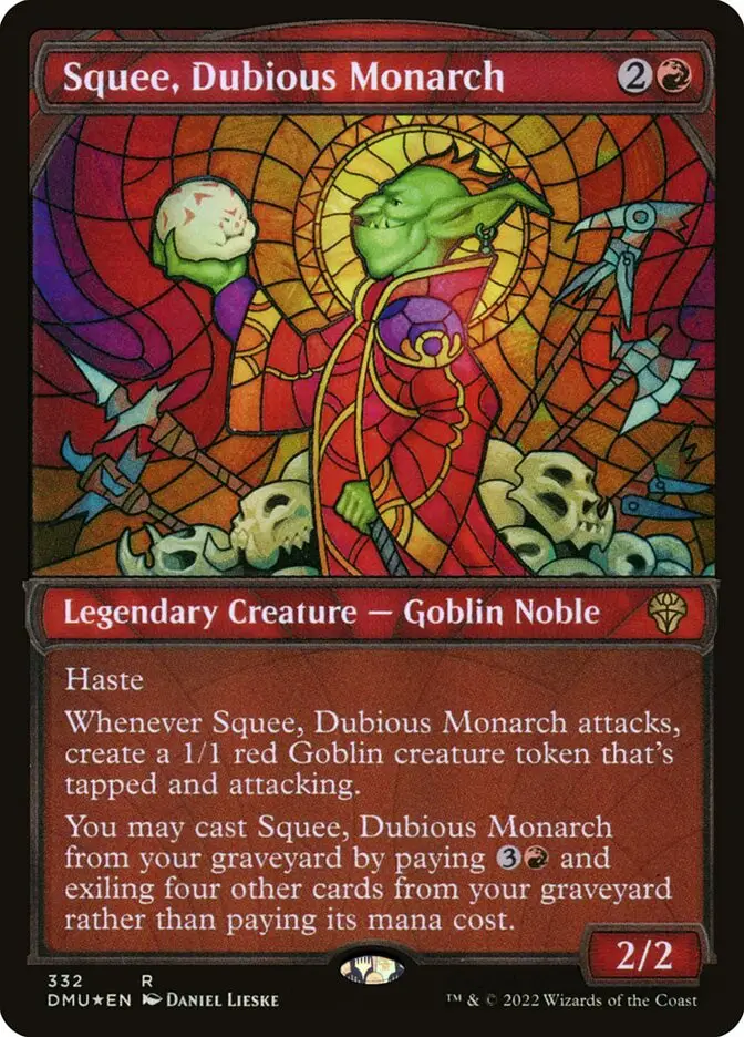 Squee Dubious Monarch Legendary Creature Goblin Noble Dominaria