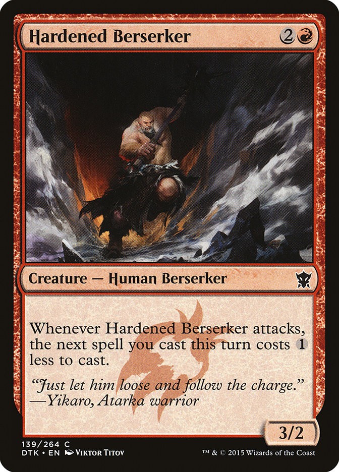 Hardened Berserker • Creature — Human Berserker (Dragons of Tarkir 