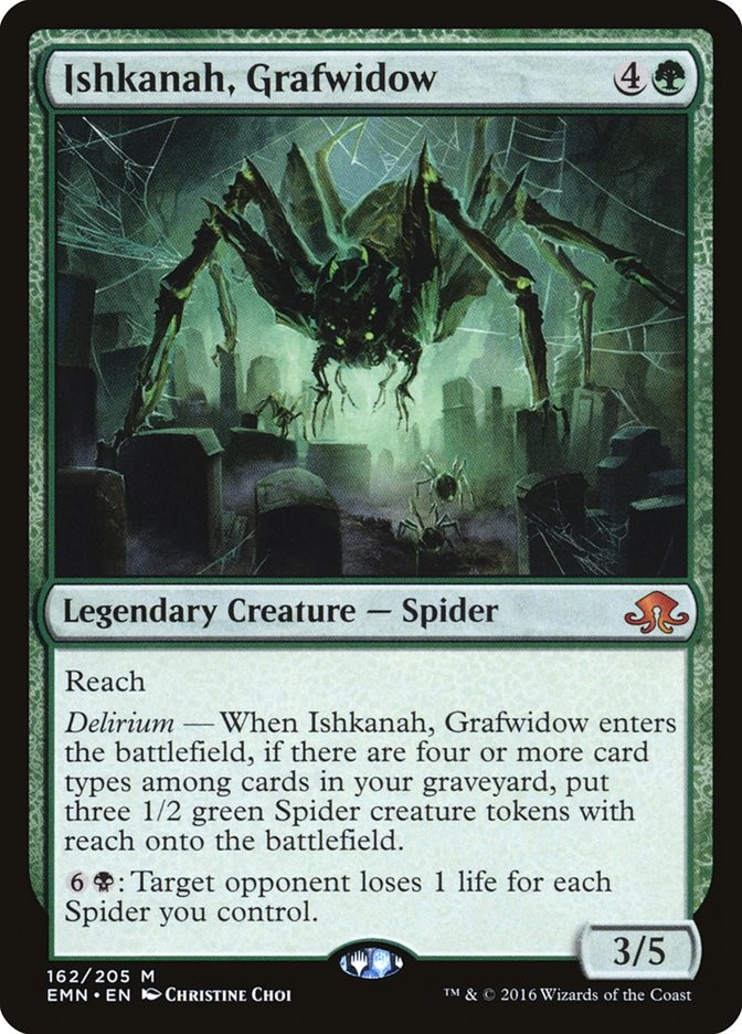 Ishkanah, Grafwidow • Legendary Creature — Spider (Eldritch Moon 