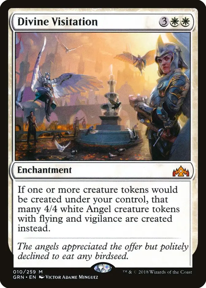 Divine Visitation Enchantment Guilds Of Ravnica MTG Assist