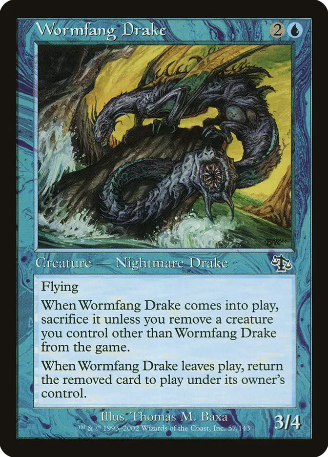 Wormfang Drake • Creature — Nightmare Drake (Judgment) - MTG Assist