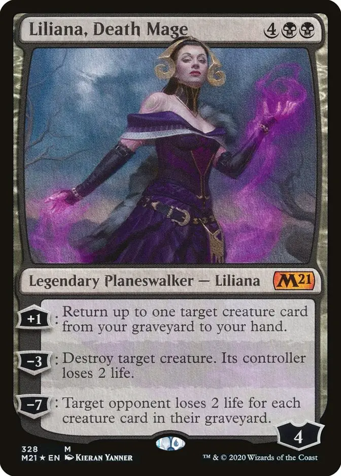 Liliana, Death Mage • Legendary Planeswalker — Liliana (core Set 2021 