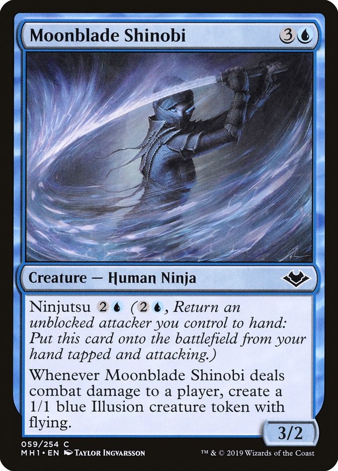 Moonblade Shinobi • Creature — Human Ninja (Modern Horizons) - MTG 