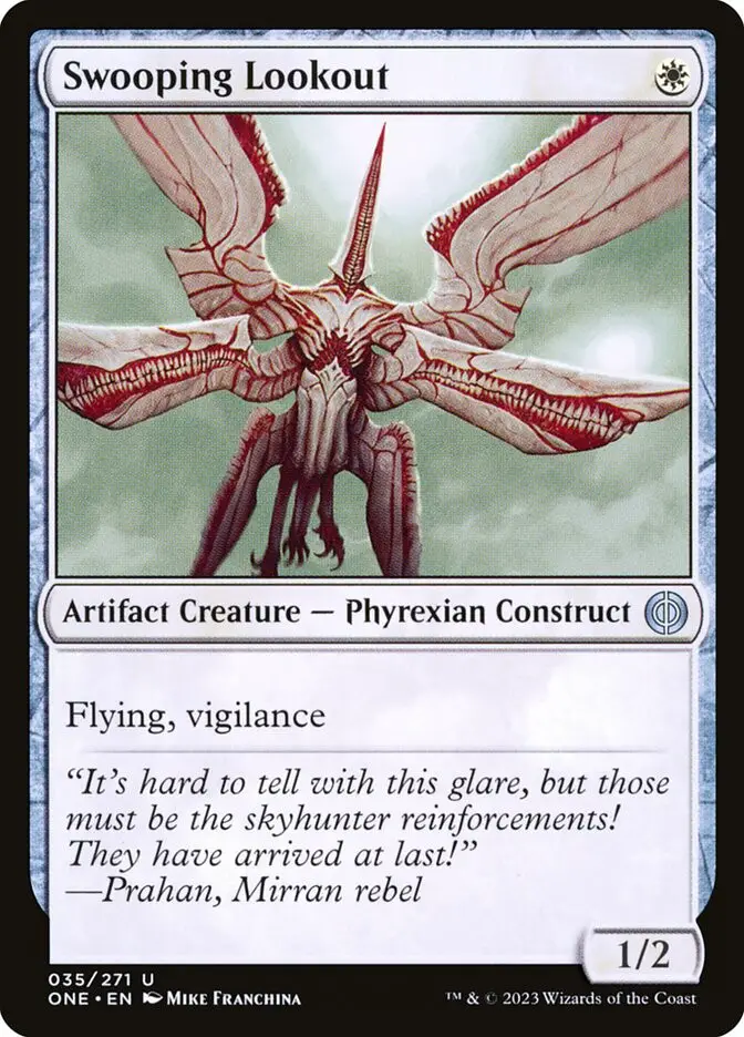 Swooping Lookout Artifact Creature Phyrexian Construct Phyrexia