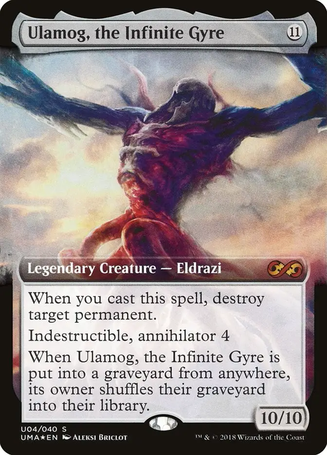 Ulamog, The Infinite Gyre • Legendary Creature — Eldrazi (ultimate Box 