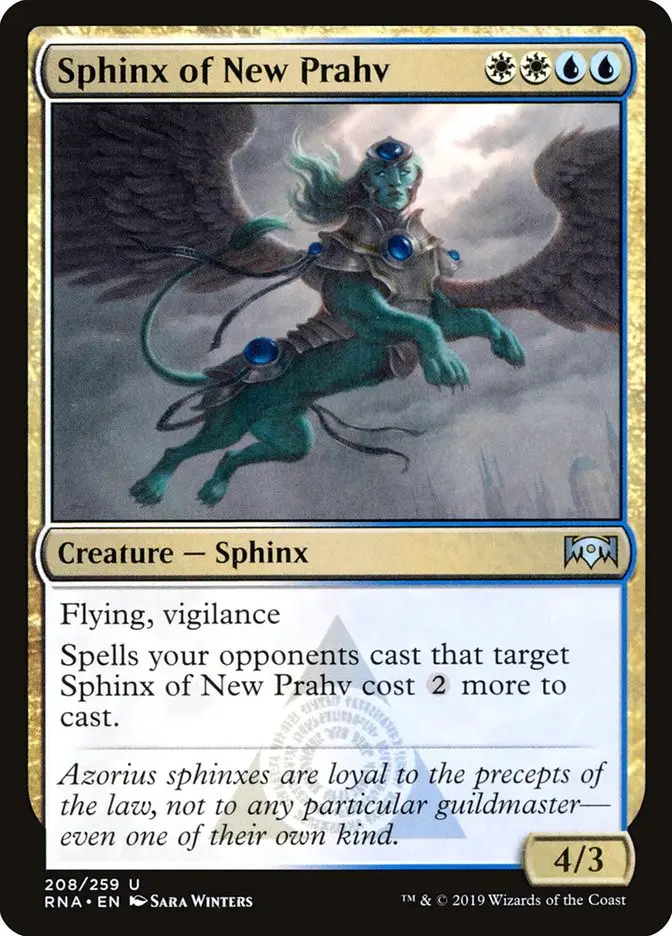 Sphinx of New Prahv • Creature — Sphinx (Ravnica Allegiance) - MTG 