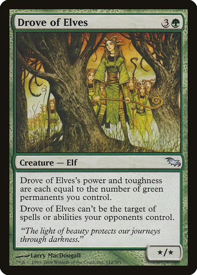 Drove of Elves • Creature — Elf (Shadowmoor) - MTG Assist