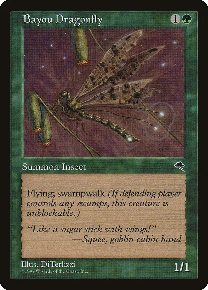 Bayou Dragonfly • Creature — Insect (Tempest) - MTG Assist