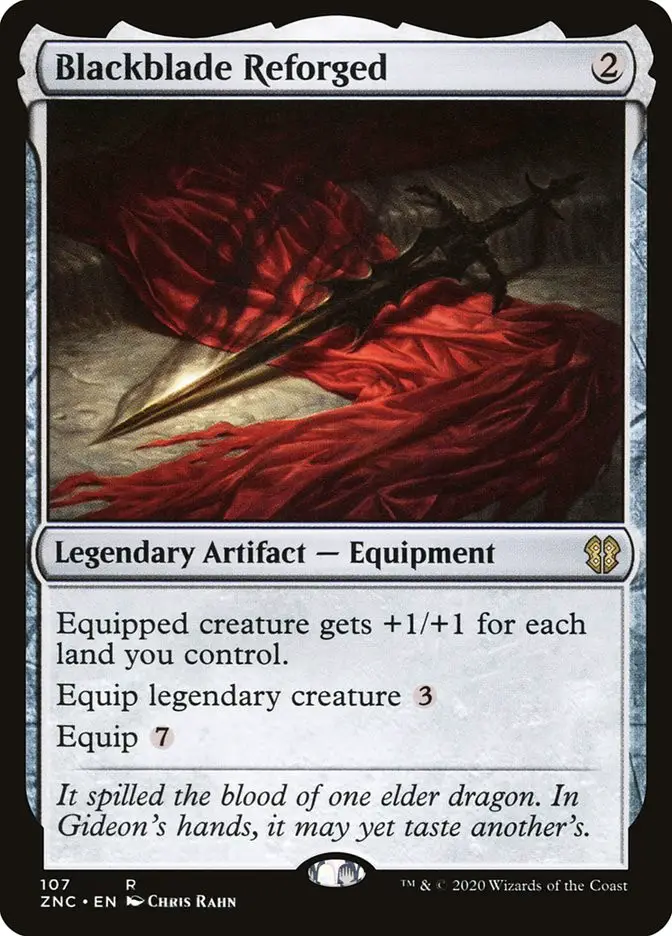 Blackblade Reforged Legendary Artifact Equipment Zendikar Rising