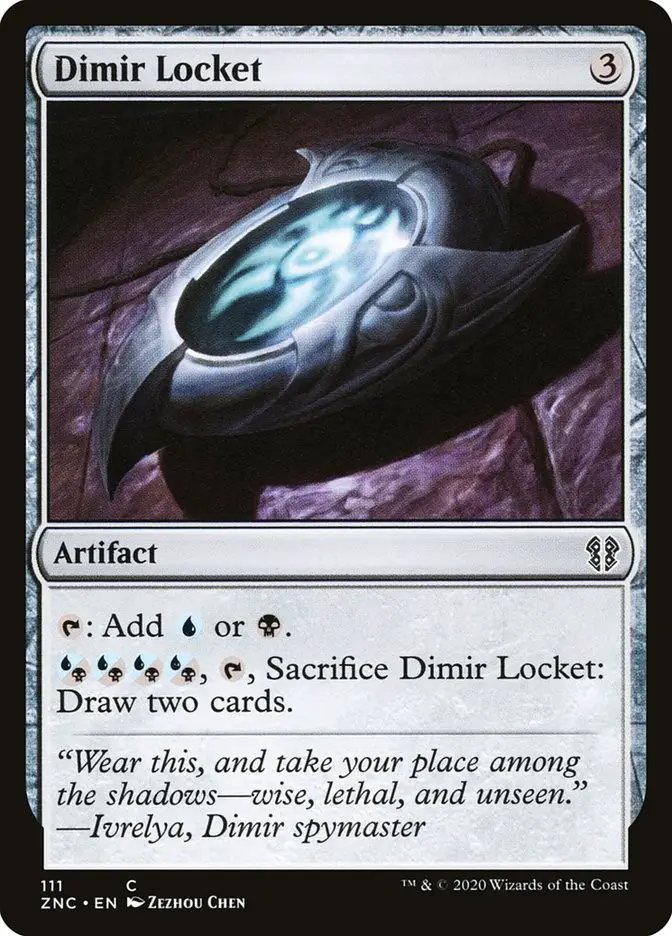 Dimir Locket Artifact Zendikar Rising Commander Mtg Assist