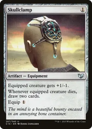 Skullclamp • Artifact — Equipment (Commander 2015) - MTG Assist