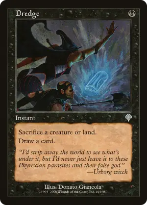 can you draw a card instead of putting a dredge card in your hand