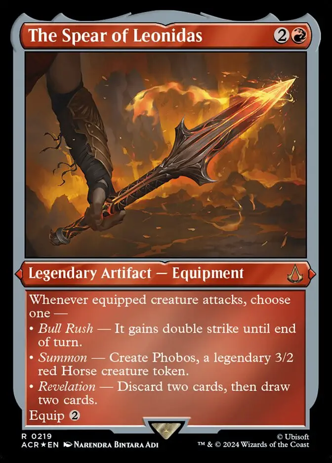 The Spear Of Leonidas • Legendary Artifact — Equipment Assassin S Creed Mtg Assist