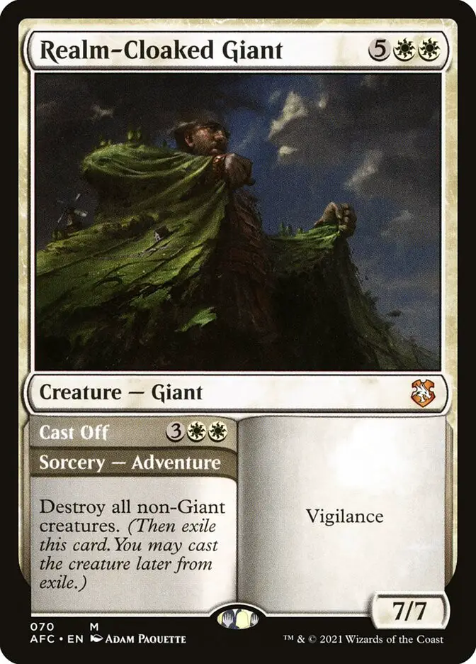 Realm Cloaked Giant    Cast Off (Forgotten Realms Commander)