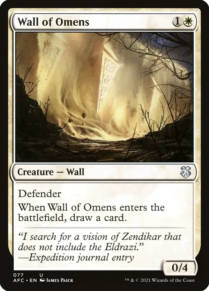 Wall of Omens (Forgotten Realms Commander)