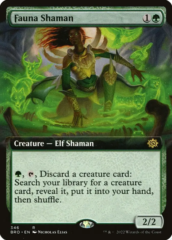 Fauna Shaman • Creature — Elf Shaman (The Brothers' War) - MTG Assist