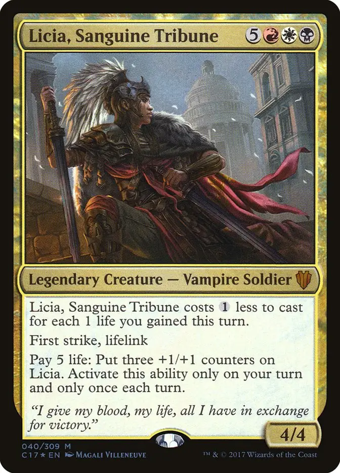 Licia, Sanguine Tribune • Legendary Creature — Vampire Soldier ...