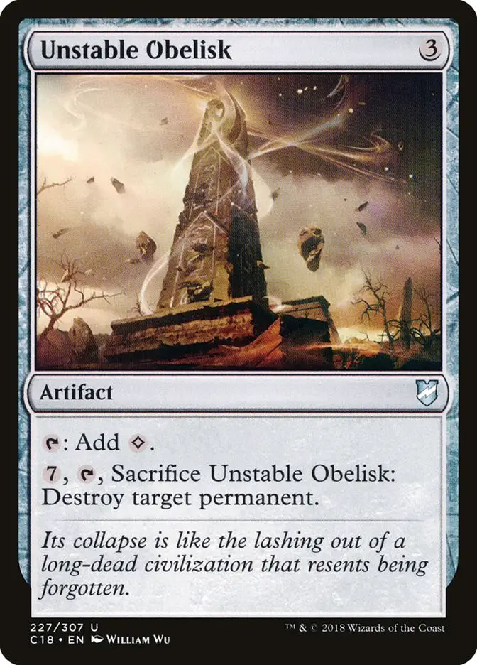 Unstable Obelisk (Commander 2018)