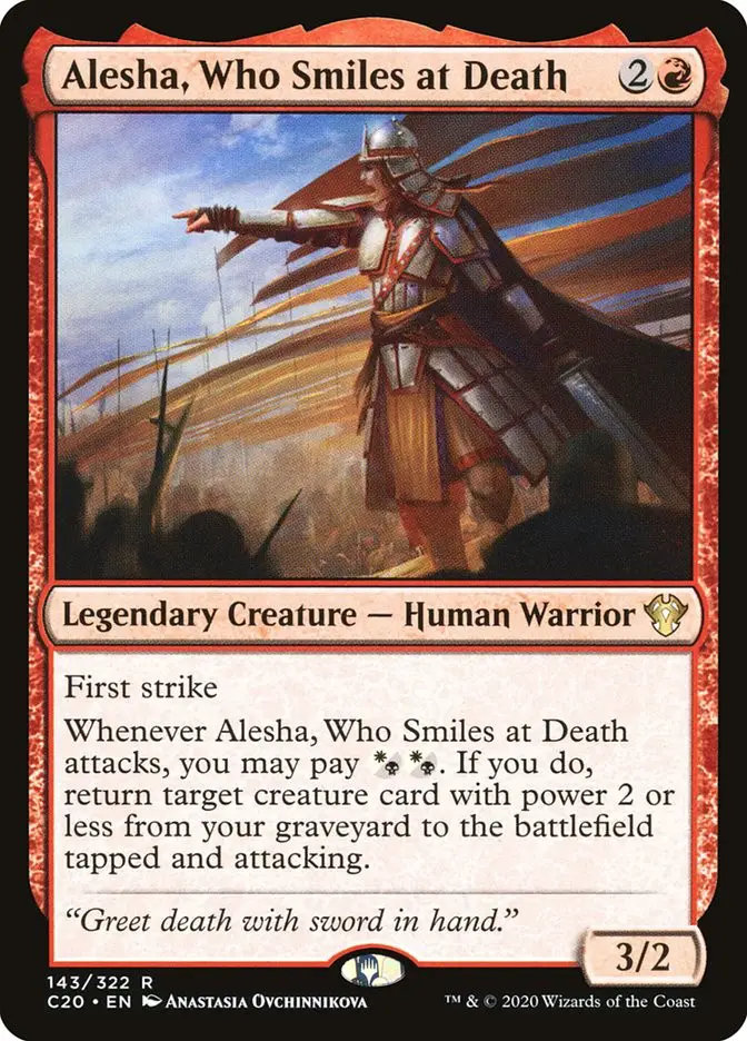 Alesha  Who Smiles at Death (Commander 2020)