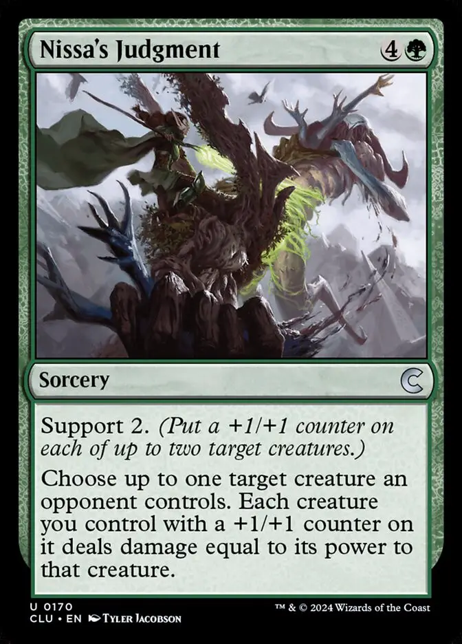 Nissa s Judgment (Ravnica: Clue Edition)