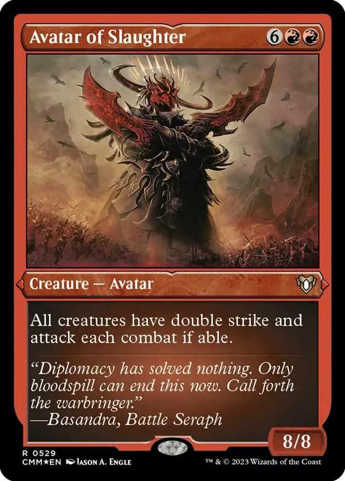 Avatar of Slaughter • Creature — Avatar (Commander Masters) - MTG Assist