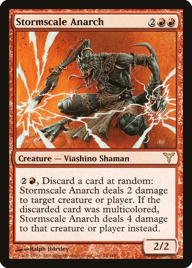 Stormscale Anarch • Creature — Viashino Shaman (Dissension) - MTG Assist