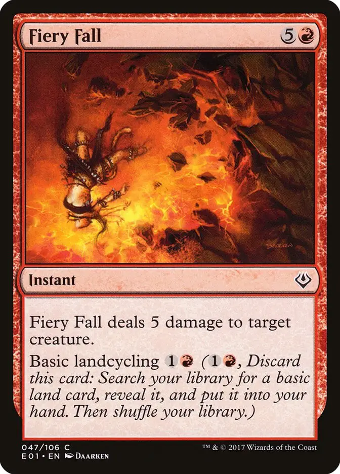 Fiery Fall (Archenemy: Nicol Bolas)