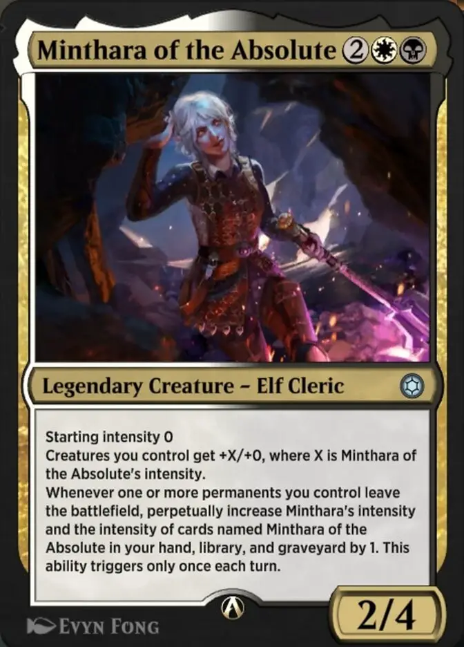 Minthara of the Absolute • Legendary Creature — Elf Cleric (Alchemy ...