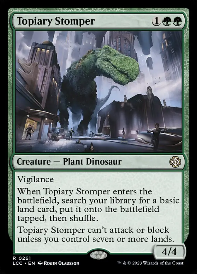 Topiary Stomper (The Lost Caverns of Ixalan Commander)