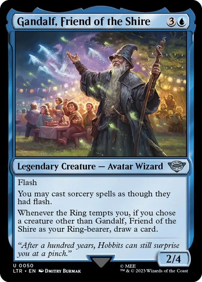 Gandalf, Friend of the Shire • Legendary Creature — Avatar Wizard (The ...