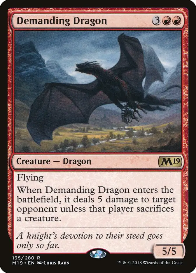 Demanding Dragon (Core Set 2019)