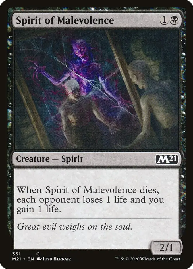 Spirit of Malevolence (Core Set 2021)