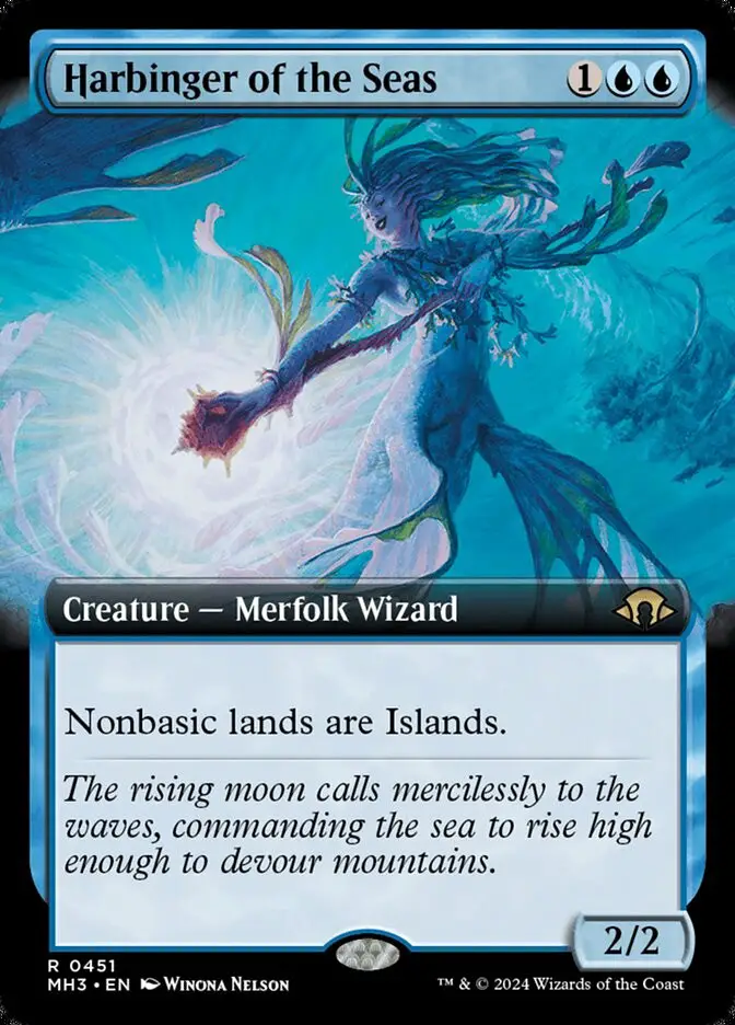 Harbinger of the Seas • Creature — Merfolk Wizard (Modern Horizons 3 ...