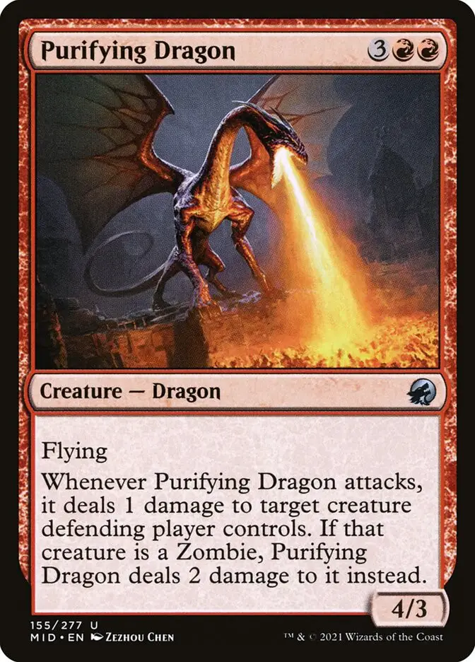 Purifying Dragon (Innistrad: Midnight Hunt)