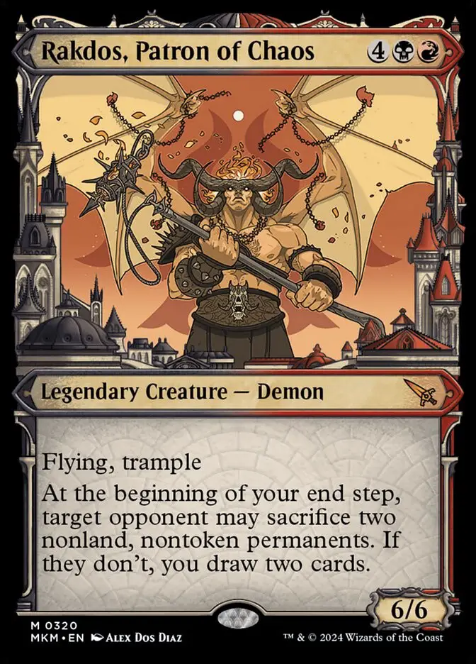 Rakdos, Patron of Chaos • Legendary Creature — Demon (Murders at Karlov ...