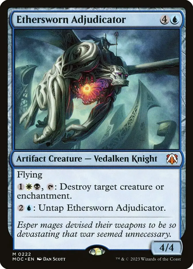 Ethersworn Adjudicator • Artifact Creature — Vedalken Knight (March of ...