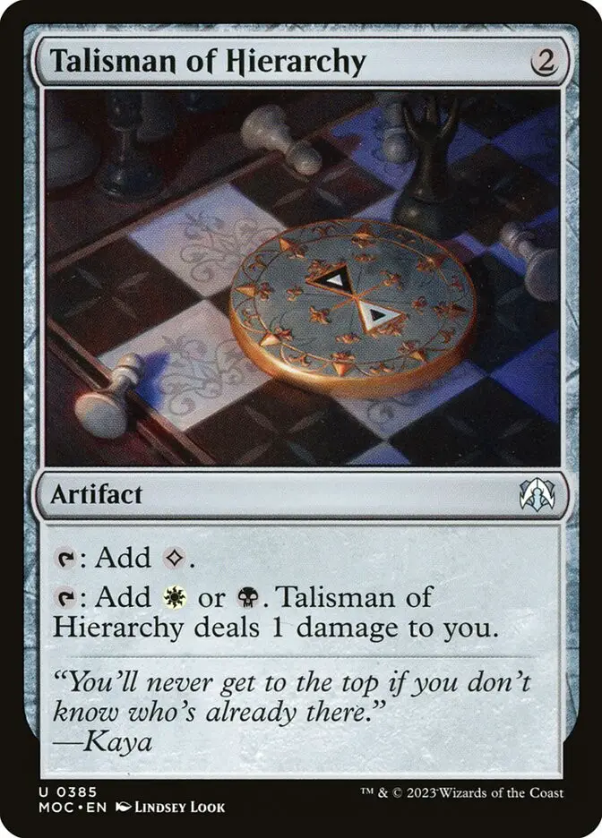 Talisman of Hierarchy (March of the Machine Commander)