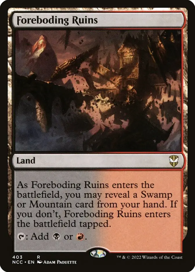 Foreboding Ruins (New Capenna Commander)