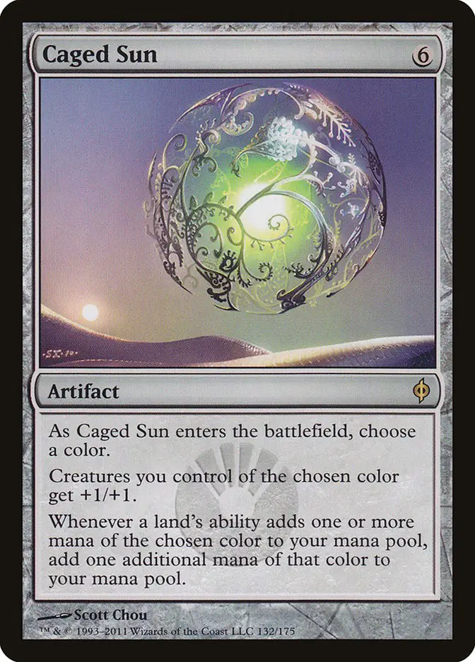 Caged Sun Artifact New Phyrexia MTG Assist