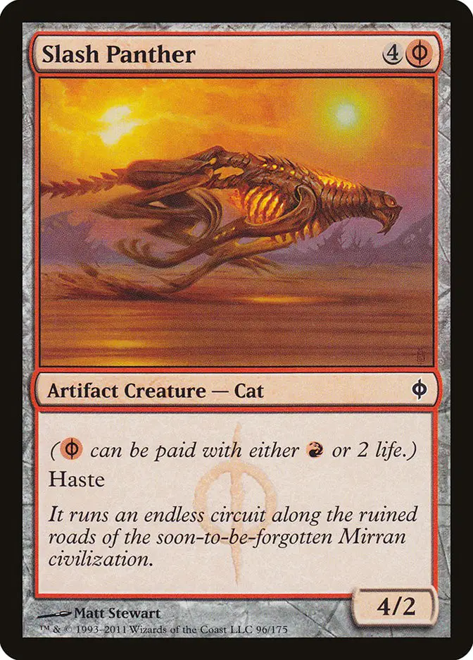 Slash Panther • Artifact Creature — Phyrexian Cat (New Phyrexia) - MTG ...