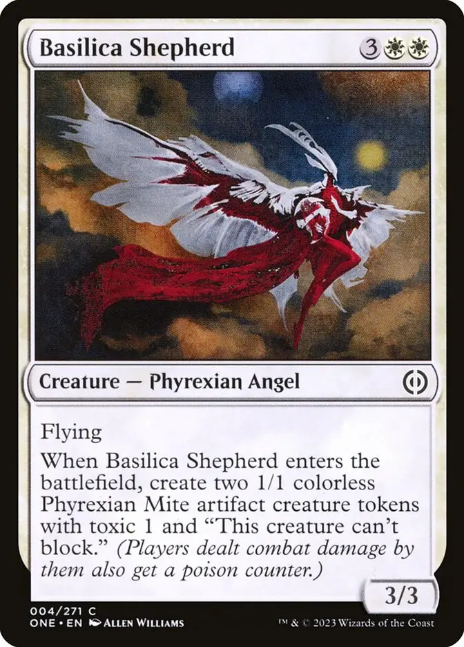 Basilica Shepherd • Creature — Phyrexian Angel (Phyrexia: All Will Be ...