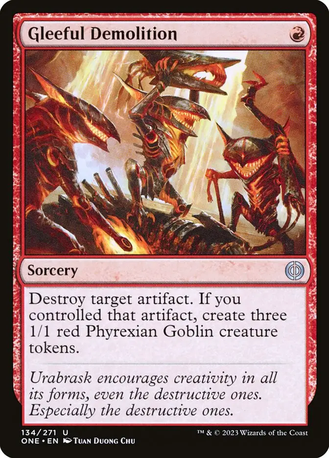 Gleeful Demolition (Phyrexia: All Will Be One)