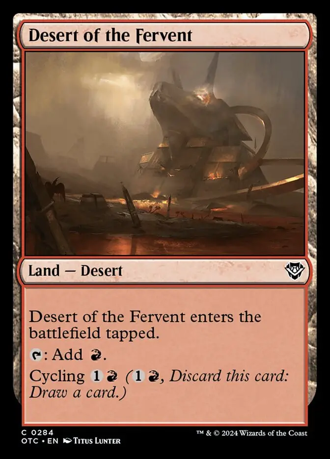 Desert of the Fervent (Outlaws of Thunder Junction Commander)