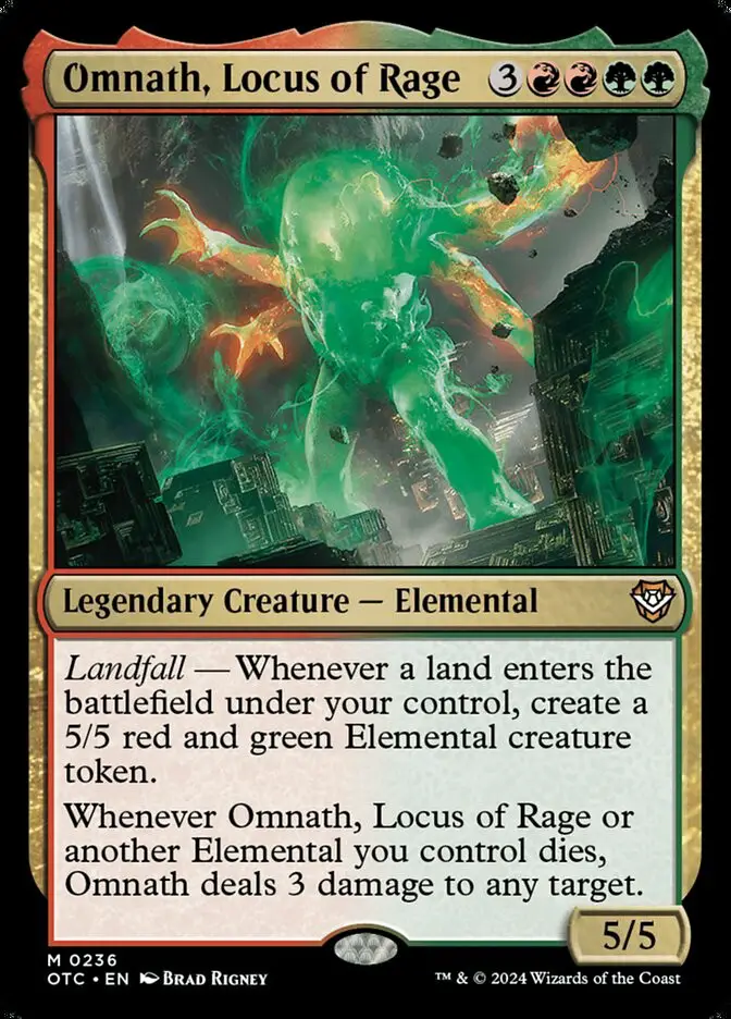 Omnath  Locus of Rage (Outlaws of Thunder Junction Commander)