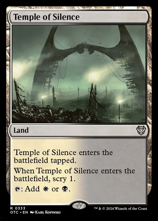 Temple of Silence (Outlaws of Thunder Junction Commander)