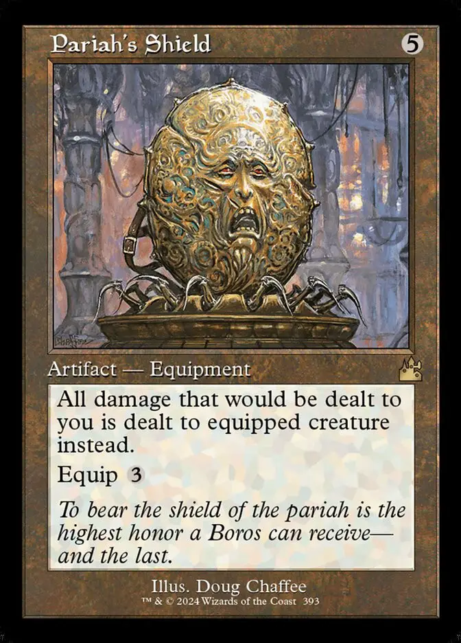 Pariah's Shield • Artifact — Equipment (Ravnica Remastered) - MTG Assist