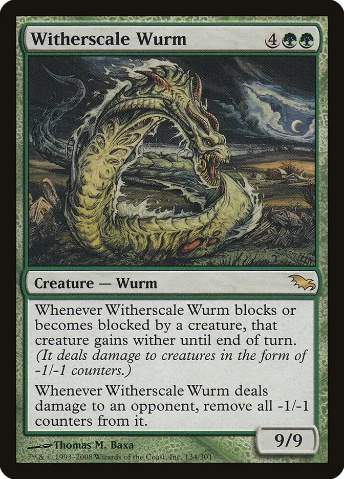 Witherscale Wurm (Shadowmoor)